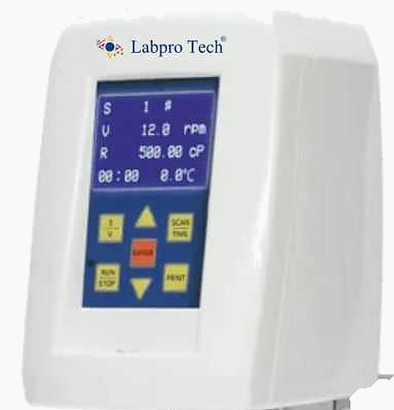 LPJ-S Series viscometer LCD display and keypad