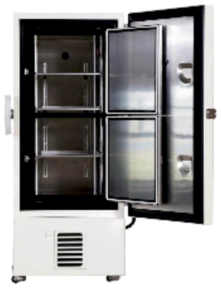 -86°C Ultra Low Temperature Freezer SVF-86V340E, inner doors open